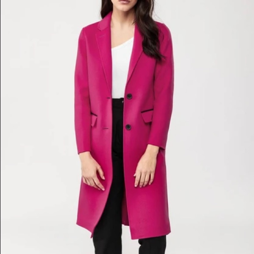 Mackage ‘Hens’ Wool Coat in Fuchsia Pink XXS